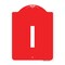 Signmission Designer Series Sign-Sign W/ Letter I, Red & White Aluminum Sign, 18" x 24", RW-1824-22948 A-DES-RW-1824-22948 - alternate 1